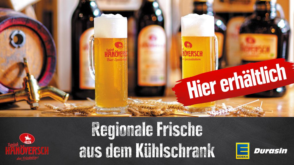 EDEKA Durasin verkauft in Elze das berühmte Hanöversch Bier