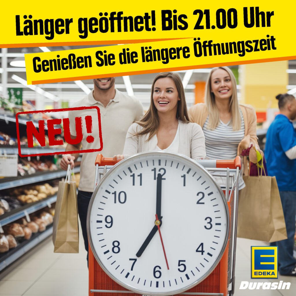 Neue Öffnungszeiten bei EDEKA Durasin in Hameln